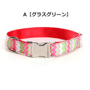 首輪 カラー 犬用 猫用 イヌ ネコ 小型犬 中型犬 ペット用品 Dカン ウェーブ柄 ギザギザ かわいい おしゃれ お散歩 お出かけ