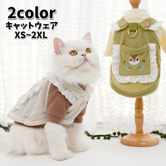 キャットウェア ペット用ワンピース ペットウェア 猫服 犬服 ドッグウェア 商品画像