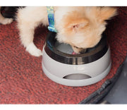 給水ボウル ペット用食器 水飲みボウル ウォーターボウル 犬 イヌ 猫 ネコ 水入れ 水やり お出かけ ドライブ 丸型 滑り止め付き こぼれにくい ペット用品 ペットグッズ