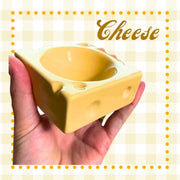 フードボウル ペット用品 小動物用 食器 エサ入れ 餌入れ チーズ型 ハムスター ペレット入れ おやつ入れ ネズミ チンチラ ウサギ 陶器 水飲み かわいい おしゃれ ユニーク