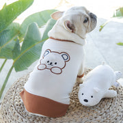 ペットウェア ドッグウエア Tシャツ カットソー ワンピース 犬服 洋服 犬 猫 ワッフル生地 くま かわいい プルオーバー キャットウェア ドッグウェア