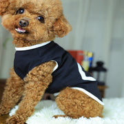 ドッグウェア 犬服 ペット服 犬用 小型犬 クルーネック タンクトップ 袖なし 春 夏 カジュアル 無地 ロゴ パイピング ハート 犬の足跡 肉球 シンプル おしゃれ 可愛い かわいい ペア