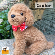 ペット用アクセサリー 犬用 ペット用品 ドッググッズ 蝶ネクタイ リボン 水玉 ドット チェック かわいい おしゃれ 首飾り お出掛け