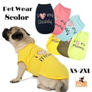 ドッグウェア ペットウェア タンクトップ カットソー 犬の服 犬服 猫の服 キャットウェア 洋服 ペット用品 小型犬 トップス 袖なし ノースリーブ ロゴ 英語 プリント メッセージプリント お散歩 お出かけ おしゃれ かわいい いぬ 猫 ねこ