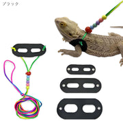 ペット用ハーネスリード 爬虫類用ハーネス 爬虫類用リード 3サイズセット 3種セット 両生類用 トカゲ イグアナ 小動物用 ペット用品 ペットグッズ 散歩用品 散歩グッズ お出かけグッズ ビーズ カラフル カジュアル ポップ 可愛い キュート かわいい おしゃれ
