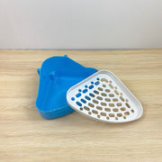 ウサギ用トイレ 小動物 ラビット フェレット ペット用品 三角 扇形 コーナー取り付け すのこ付き 固定式 コーナートイレ 排泄場所 ペットグッズ 取り付け簡単 フック 着脱簡単