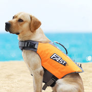 犬用ライフジャケット 犬服 犬用ウェア ドッグウェア 単品 持ち手付き 救命胴衣 水遊び プール 水泳 川 海 マリンスポーツ 可愛い おしゃれ ワンちゃん イヌ ドッグ 緑 オレンジ