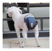 サニタリーパンツ 生理パンツ マナーパンツ 犬用 猫用 ペット用 ペットウェア 女の子用 デニム風 マジック テープ サイズ調整可能