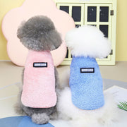 ペットウェア ドッグウェア セーター 犬服 袖なし ボア もこもこ あったか 暖かい 防寒 お散歩 かわいい 単色 イヌ いぬ ワンちゃん