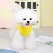 ペットウェア ドッグウェア セーター 犬服 袖なし ボア もこもこ あったか 暖かい 防寒 お散歩 かわいい 単色 イヌ いぬ ワンちゃん