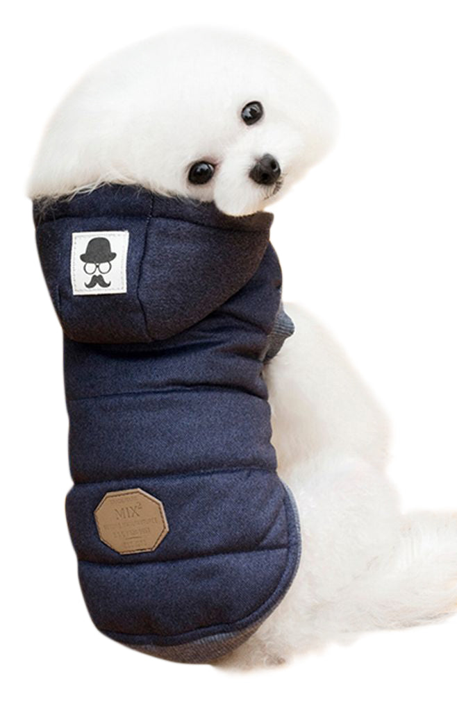 ペット服 フーディベスト 裏ボア パーカー 犬 猫 小型犬 袖なし ジャケット ドッグウエア お散歩 お出掛け 防寒 秋 冬 シンプル フード付 キャットウエア