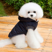 ペット服 フーディベスト 裏ボア パーカー 犬 猫 小型犬 袖なし ジャケット ドッグウエア お散歩 お出掛け 防寒 秋 冬 シンプル フード付 キャットウエア