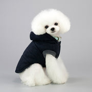 ペット服 フーディベスト 裏ボア パーカー 犬 猫 小型犬 袖なし ジャケット ドッグウエア お散歩 お出掛け 防寒 秋 冬 シンプル フード付 キャットウエア