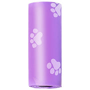 トイレ袋 うんち袋 20巻セット 1巻15枚 計300枚 ロール式 犬用品 ペット用品 ゴミ袋 うんち処理袋 携帯用 旅行用 お出かけ 散歩 外出 外遊び 足跡 肉球 かわいい
