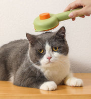 スリッカーブラシ グルーミング お手入れ トリミング 犬 いぬ 猫 ネコ ドッグ キャット 抜け毛 ムダ毛 毛玉取り ワンプッシュ ワンタッチ ブラッシング ペット用品 ケアグッズ ねこちゃん わんちゃん