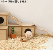 ハムスター用 はしご 梯子 階段 ステップ 木製 小動物用 ペットのオモチャ ジャンガリアン ドワーフ ゴールデン リス 運動
