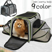 ペット用キャリーバッグ ボストンバッグ 折りたたみ可 ペット用品 犬 猫 イヌ ネコ ペットグッズ メッシュ 広がる 持ち手付き ショルダー 肩掛け 2way 防水 フック 長さ調節可 顔出し窓 中敷き付き 起毛 通気性 中が見える お出かけ お散歩 病院 車移動 ペットハウス ポケット付き カジュアル シンプル スタイリッシュ 持ち運び コンパクト 黒 白 灰 緑 橙