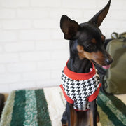 ペット服 タンクトップ 犬 猫 小型犬 ペットウエア 千鳥格子 チェック リブ お出掛け お散歩 袖なし トップス 可愛い おしゃれ ブラック レッド 黒 赤 春 夏 ペットグッズ 犬用品 猫用品
