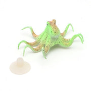 水槽用オブジェ シリコン製タコ 蛸 吸盤 蛍光 光る 水槽用レイアウト アクアリウムデコレーション 水槽内インテリア アクセサリー オーナメント 水槽用品 レイアウト用品 装飾グッズ 内装 飾り おしゃれ 観賞魚 熱帯魚 メダカ 金魚 ペット用品