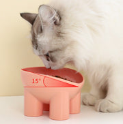 ペット用食器 フードボウル 猫用 犬用 ペット用品 エサ入れ 餌入れ 水入れ 斜め 傾斜 シンプル おしゃれ 丸形 ペットグッズ ねこ ネコ いぬ イヌ