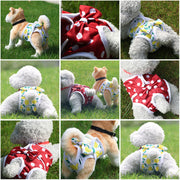 犬用サニタリーパンツ 生理パンツ オムツカバー おむつカバー ドッグウェア ペットグッズ ペット用品 いぬ用品 サニタリーショーツ マナーパンツ 水玉 ドット柄 リーフ柄 プリント おしゃれ かわいい 女の子 お出かけ 散歩 介護