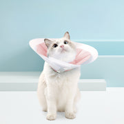 エリザベスカラー 猫用 犬用 ペット用品 スナップボタン サイズ調節可能 簡単装着 傷舐め防止 傷口保護 術後 ケア用品 引っ掻き防止