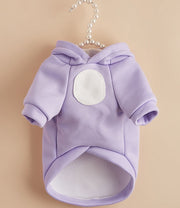 ペットウェア パーカー 耳付き 猫服 犬服 キャットウェア ドッグウェア プルオーバー 袖あり フード 防寒 あったか 暖かい 秋冬 シンプル カジュアル おしゃれ かわいい お散歩 お出かけ 普段使い ペット服 犬の服 猫の服