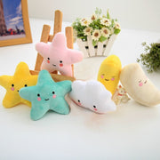ペット用おもちゃ 犬用 猫用 ペット用 ペットグッズ ぬいぐるみ 玩具 おもちゃ ペットトイ 音が鳴る かわいい 星 月 雲 スター ムーン クラウド ストレス発散 運動不足解消 一人遊び 室内遊び ペット用品 大型犬 中型犬 小型犬