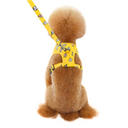ドッグ用品 2点セット ハーネス リード アニマルおしり かわいい お洒落 小型犬 中型犬 お散歩 お出かけ ドッグラン カジュアル ギフト プレゼント 贈り物 S M L XL パープル イエロー ブルー