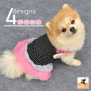 ドッグウェア 犬服 犬用ウェア ペットウェア スカート ワンピース ドレス 小型犬用 可愛い おしゃれ お散歩 チュール ドット柄 水玉 ヒョウ柄 豹柄 レオパード フリル イヌ用 DOG わんちゃん用