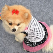 ドッグウェア 犬服 犬用ウェア ペットウェア スカート ワンピース ドレス 小型犬用 可愛い おしゃれ お散歩 チュール ドット柄 水玉 ヒョウ柄 豹柄 レオパード フリル イヌ用 DOG わんちゃん用