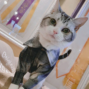 ペットウェア カジュアルシャツ 犬服 猫服 ドッグウェア 洋服 ペット服 チェック柄シャツ 小型犬 中型犬 前ボタン イヌ ネコ かわいい カジュアル ペット用品