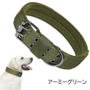 首輪 カラー ペットグッズ ペット用品 犬用 大型犬 中型犬 ナイロン 無地 迷彩柄 カモフラージュ柄 おしゃれ かわいい お散歩グッズ お出かけ