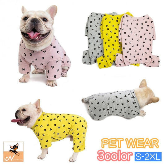 ペットウェア パジャマ カバーオール 犬服 洋服 ドッグウェア 商品画像