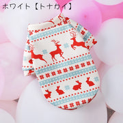 ペット用トレーナー ペット用トップス ドッグウェア 犬服 小型犬 中型犬 ネコ 猫 長袖 袖あり プルオーバー 裏起毛 総柄 クリスマス 雪だるま ノルディック風 グリーン レッド ホワイト かわいい キュート カジュアル ポップ 防寒 暖かい 秋 冬
