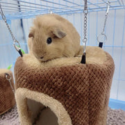 ペットベッド 寝床 ハウス おうち 隠れ家 ハンモック 小動物用 ケージ取り付け ペット用品 ドーム型 切り株 モルモット フェレット ハムスター チンチラ ミニウサギ フクロモモンガ リス ファンシーラット デグー あったか ふわふわ 防寒