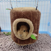 ペットベッド 寝床 ハウス おうち 隠れ家 ハンモック 小動物用 ケージ取り付け ペット用品 ドーム型 切り株 モルモット フェレット ハムスター チンチラ ミニウサギ フクロモモンガ リス ファンシーラット デグー あったか ふわふわ 防寒