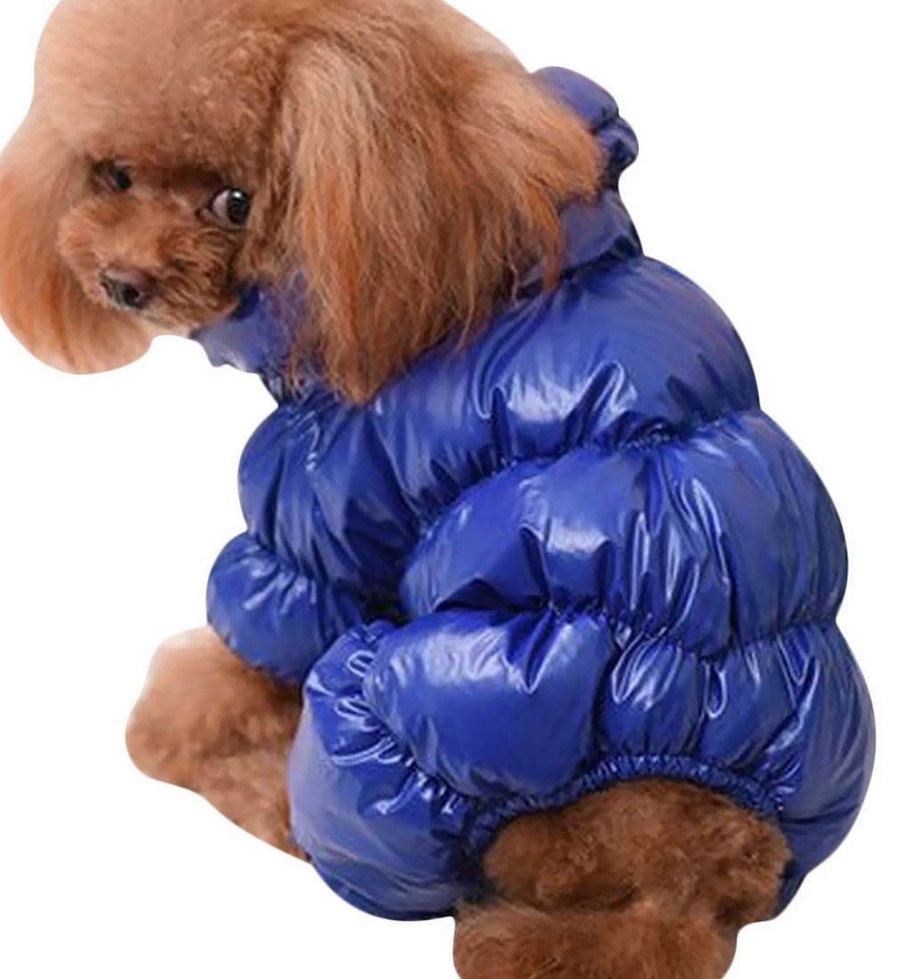 ドッグウェア ジャケット 犬服 ペット服 ペット用品 犬用 L XL 2XL つなぎ カバーオール コート ダウンコート風 冬服 防寒 あったか 無地 シンプル かわいい