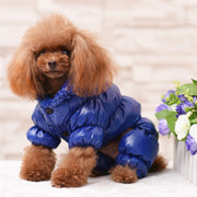 ドッグウェア ジャケット 犬服 ペット服 ペット用品 犬用 L XL 2XL つなぎ カバーオール コート ダウンコート風 冬服 防寒 あったか 無地 シンプル かわいい