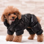 ドッグウェア ジャケット 犬服 ペット服 ペット用品 犬用 L XL 2XL つなぎ カバーオール コート ダウンコート風 冬服 防寒 あったか 無地 シンプル かわいい