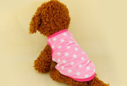 ペットウェア ベスト もこもこ 暖かい プルオーバー 犬服 猫服 洋服 ドッグウェア キャットウェア 袖なし 秋冬 ドット柄 カジュアル お洒落 可愛い ペット服