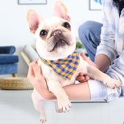 ペット用バンダナ スカーフ スタイ よだれかけ 三角巾 犬 猫 小型犬 中型犬 チェック柄 アクセサリー 犬服 ドッグウェア 首飾り ビブ 着脱簡単 お洒落 おしゃれ いぬ イヌ DOG ネコ ねこ キャット CAT プレゼント ギフト 贈り物 春 夏 秋 冬 オールシーズン