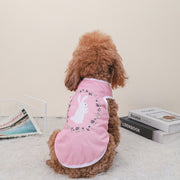 ペットウェア タンクトップ 犬服 猫服 洋服 ドッグウェア キャットウェア プルオーバー 袖なし 総柄 プリント ウサギ クマ 虹 レインボー カジュアル お洒落 可愛い ペット用品