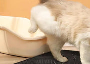 猫用 砂取りマット トイレマット 猫砂キャッチャー 砂落とし ネコ ペット用品 飛び散り防止 滑り止め 防水 大判 長方形 水洗い可