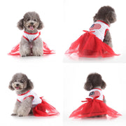 ワンピース ドレス ペット服 ドッグウェア 犬服 犬用ウェア ペットウェア ウエア 洋服 小型犬 中型犬 ノースリーブ 袖なし リボン チュール チュチュ クリスマス パーティー ハート フルーツ レオパード ヒョウ柄 おめかし 柄 可愛い かわいい おしゃれ シンプル カジュアル お出かけ 記念写真 ワンちゃん ペット用品 プレゼント ポップ 派手