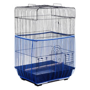 鳥かごカバー バードケージカバー ペット用品 メッシュ ネット 伸縮性 取り付け簡単 通気性 防塵 エサの飛び散り防止 飛散防止 ペットグッズ 黒 白 Sサイズ