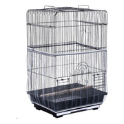 鳥かごカバー バードケージカバー ペット用品 メッシュ ネット 伸縮性 取り付け簡単 通気性 防塵 エサの飛び散り防止 飛散防止 ペットグッズ 黒 白 Sサイズ