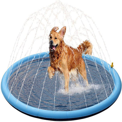 ペット用噴水マット 犬用 直径100cm プールマット ウォータープレイマット 水遊び 商品画像2