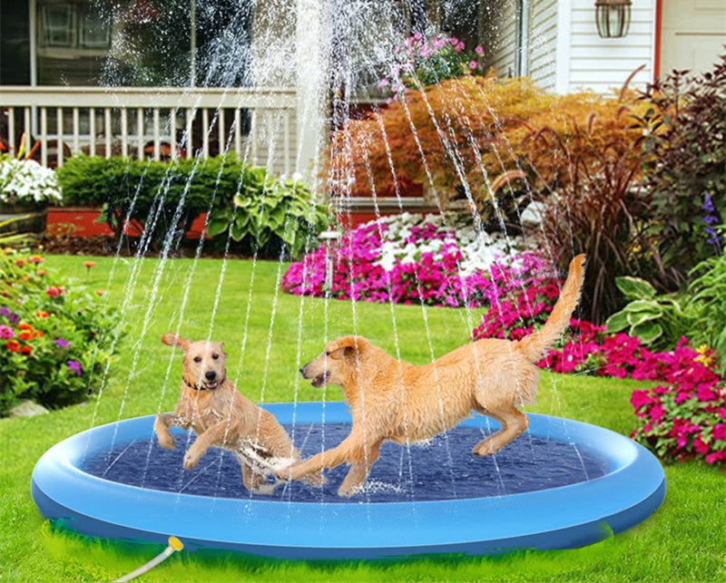 ペット用噴水マット 犬用 直径100cm プールマット ウォータープレイマット 水遊び 商品画像4