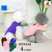 ペットウェア ドッグウェア 犬服 猫服 ベスト フリース 袖なし プルオーバー Dカン付き 犬の服 猫の服 ペット用品 無地 ソリッドカラー キャットウェア ペットの服 抜け毛対策 防寒 寒さ対策 散歩 イヌ用 いぬ用 ネコ用 ねこ用 S M L XL 2XL